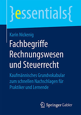E-Book (pdf) Fachbegriffe Rechnungswesen und Steuerrecht von Karin Nickenig