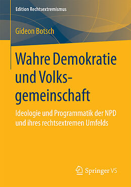 E-Book (pdf) Wahre Demokratie und Volksgemeinschaft von Gideon Botsch
