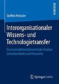 E-Book (pdf) Interorganisationaler Wissens- und Technologietransfer von Steffen Preissler