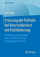 E-Book (pdf) Erfassung der Teilhabe bei Vorschulkindern mit Frühförderung von Julia Waage