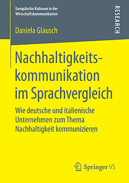 Kartonierter Einband Nachhaltigkeitskommunikation im Sprachvergleich von Daniela Glausch