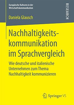 E-Book (pdf) Nachhaltigkeitskommunikation im Sprachvergleich von Daniela Glausch