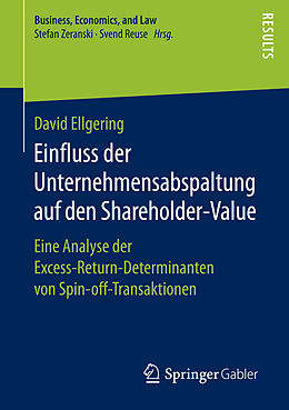 Kartonierter Einband Einfluss der Unternehmensabspaltung auf den Shareholder-Value von David Ellgering