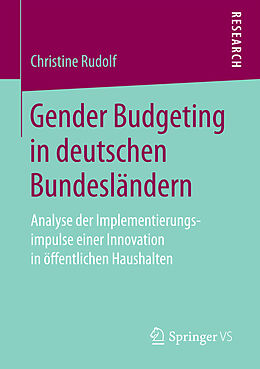 Kartonierter Einband Gender Budgeting in deutschen Bundesländern von Christine Rudolf