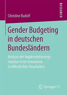 E-Book (pdf) Gender Budgeting in deutschen Bundesländern von Christine Rudolf