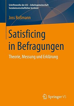 E-Book (pdf) Satisficing in Befragungen von Joss Roßmann