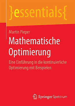 Kartonierter Einband Mathematische Optimierung von Martin Pieper