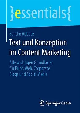 E-Book (pdf) Text und Konzeption im Content Marketing von Sandro Abbate