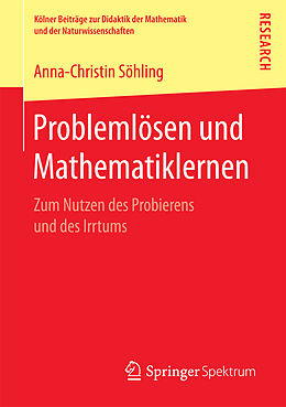 Kartonierter Einband Problemlösen und Mathematiklernen von Anna-Christin Söhling