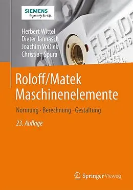 E-Book (pdf) Roloff/Matek Maschinenelemente von Herbert Wittel, Dieter Jannasch, Joachim Voßiek