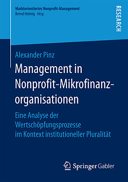 Kartonierter Einband Management in Nonprofit-Mikrofinanzorganisationen von Alexander Pinz