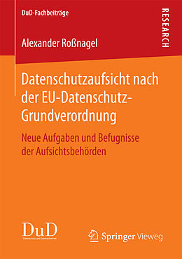 Kartonierter Einband Datenschutzaufsicht nach der EU-Datenschutz-Grundverordnung von Alexander Roßnagel