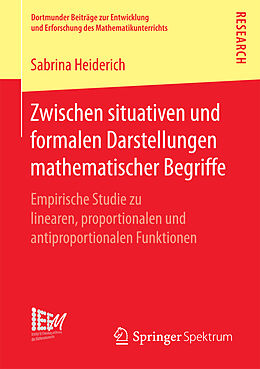 Kartonierter Einband Zwischen situativen und formalen Darstellungen mathematischer Begriffe von Sabrina Heiderich