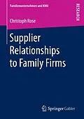 E-Book (pdf) Supplier Relationships to Family Firms von Christoph Rose