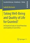 E-Book (pdf) Taking Well-Being and Quality of Life for Granted? von Isabella Bertmann