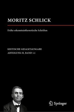 E-Book (pdf) Moritz Schlick. Frühe erkenntnistheoretische Schriften von 