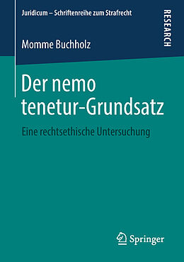 Kartonierter Einband Der nemo tenetur-Grundsatz von Momme Buchholz