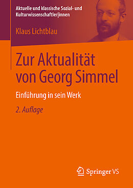 E-Book (pdf) Zur Aktualität von Georg Simmel von Klaus Lichtblau
