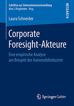 Kartonierter Einband Corporate Foresight-Akteure von Laura Schneider