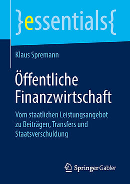 Kartonierter Einband Öffentliche Finanzwirtschaft von Klaus Spremann