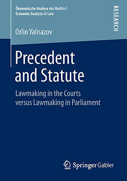 Couverture cartonnée Precedent and Statute de Orlin Yalnazov