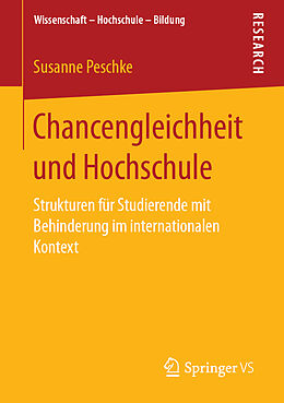 Kartonierter Einband Chancengleichheit und Hochschule von Susanne Peschke