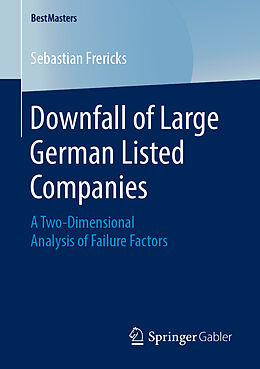 Kartonierter Einband Downfall of Large German Listed Companies von Sebastian Frericks