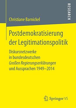 E-Book (pdf) Postdemokratisierung der Legitimationspolitik von Christiane Barnickel