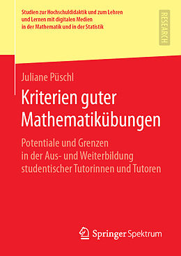 Kartonierter Einband Kriterien guter Mathematikübungen von Juliane Püschl