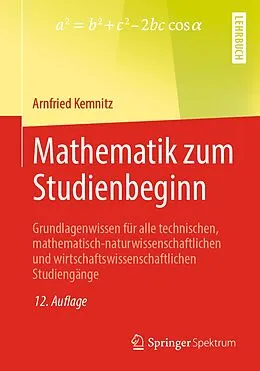 E-Book (pdf) Mathematik zum Studienbeginn von Arnfried Kemnitz