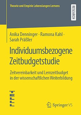 E-Book (pdf) Individuumsbezogene Zeitbudgetstudie von Anika Denninger, Ramona Kahl, Sarah Präßler