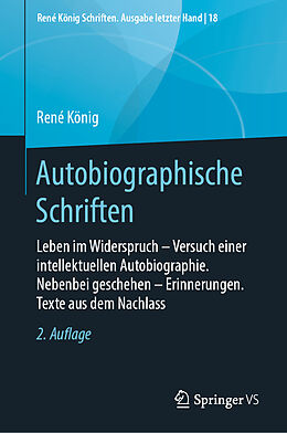 Fester Einband Autobiographische Schriften von René König