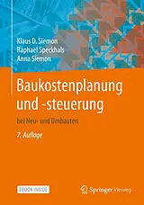 E-Book (pdf) Baukostenplanung und -steuerung von Klaus D. Siemon, Raphael Speckhals, Anna Siemon
