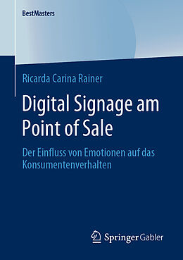Kartonierter Einband Digital Signage am Point of Sale von Ricarda Carina Rainer