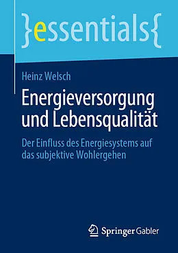 E-Book (pdf) Energieversorgung und Lebensqualität von Heinz Welsch