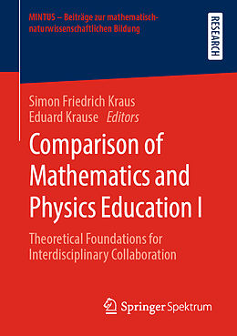 Couverture cartonnée Comparison of Mathematics and Physics Education I de 