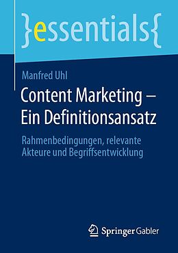 E-Book (pdf) Content Marketing  Ein Definitionsansatz von Manfred Uhl