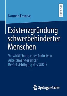 E-Book (pdf) Existenzgründung schwerbehinderter Menschen von Normen Franzke