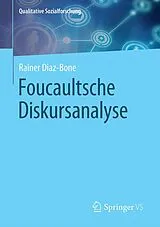 Kartonierter Einband (Kt) Foucaultsche Diskursanalyse von Rainer Diaz-Bone