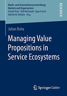 Kartonierter Einband Managing Value Propositions in Service Ecosystems von Julian Boha