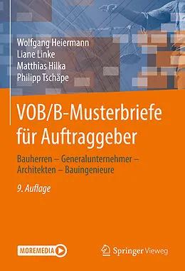 E-Book (pdf) VOB/B-Musterbriefe für Auftraggeber von Wolfgang Heiermann, Liane Linke, Matthias Hilka