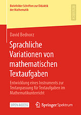 Kartonierter Einband Sprachliche Variationen von mathematischen Textaufgaben von David Bednorz