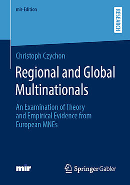 Couverture cartonnée Regional and Global Multinationals de Christoph Czychon