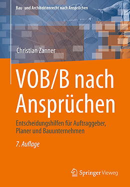 Kartonierter Einband VOB/B nach Ansprüchen von Christian Zanner