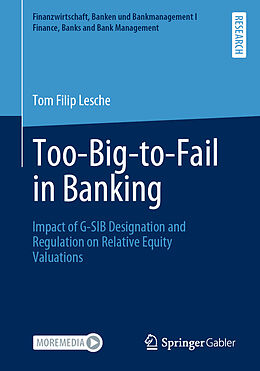 Couverture cartonnée Too-Big-to-Fail in Banking de Tom Filip Lesche