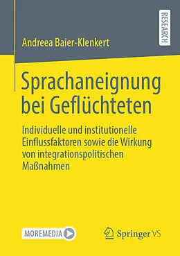 E-Book (pdf) Sprachaneignung bei Geflüchteten von Andreea Baier-Klenkert