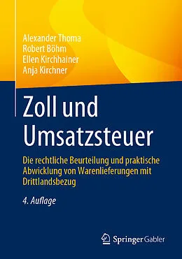 E-Book (pdf) Zoll und Umsatzsteuer von Alexander Thoma, Robert Böhm, Ellen Kirchhainer