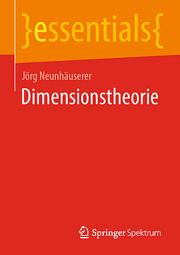 Kartonierter Einband Dimensionstheorie von Jörg Neunhäuserer