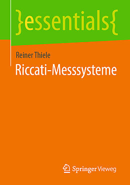 Kartonierter Einband Riccati-Messsysteme von Reiner Thiele