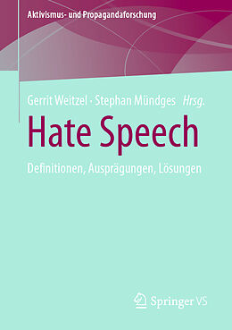 Kartonierter Einband Hate Speech von Gerrit Weitzel